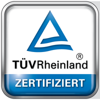 TÜV Rheinland zertifiziert